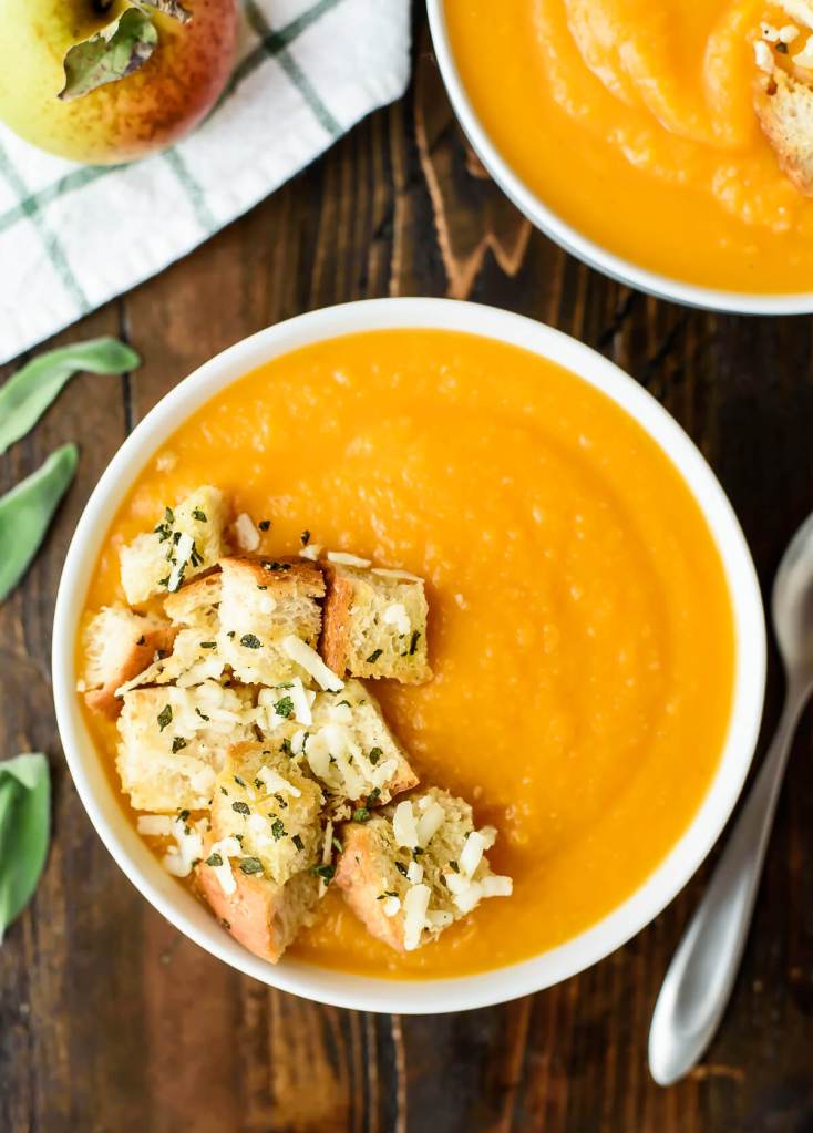simple-and-delicious-butternut-squash-apple-soup-with-parmesan-croutons-an-easy-healthy-butternut-squash-soup-recipe-filled-with-warm-flavor-easy-to-freeze-and-reheat-too